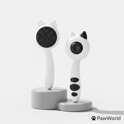 PawWorld Cat Self-Cleaning Grooming Brush