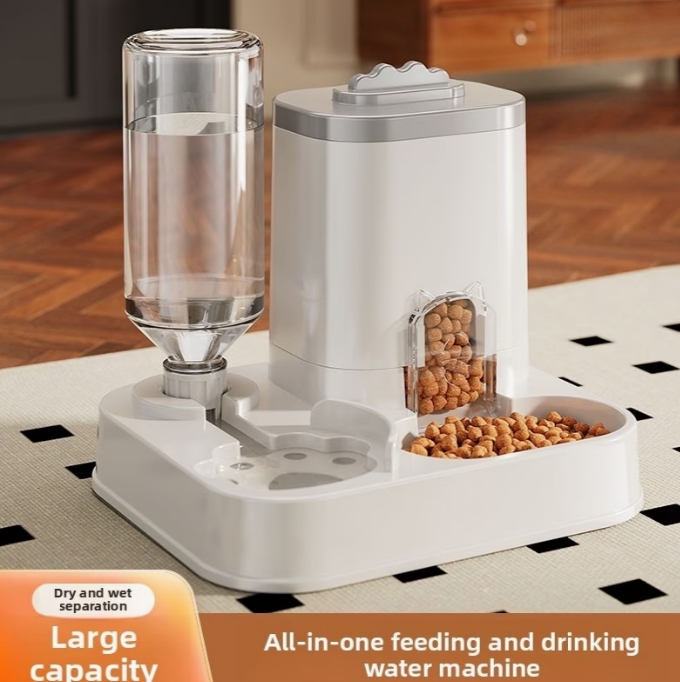 PawWorld 2-in-1 Feeder large capacity dry and wet separation